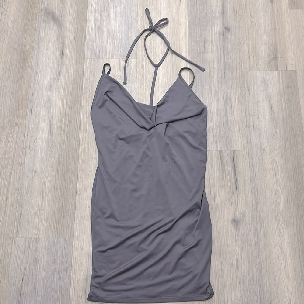 Cowl Neck Mini Dress - Picture 2 of 3